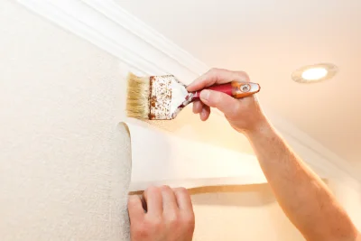 Pose de papier peint à Beuil — revêtements muraux et toiles de verre